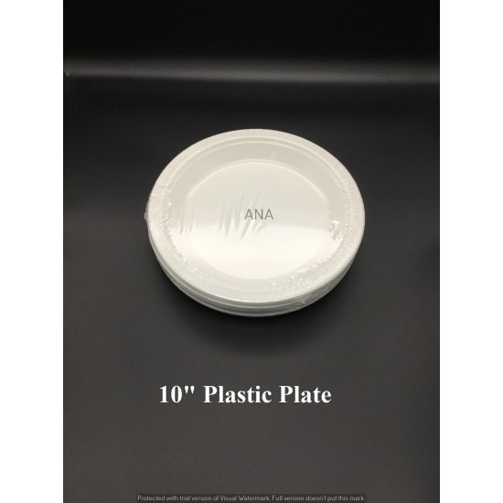 10 PS PLASTIC PLATE