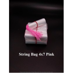 STRING BAG 4X7 PINK