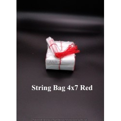 STRING BAG 4X7 RED