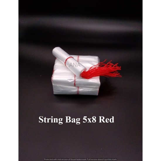 STRING BAG 5X8 RED