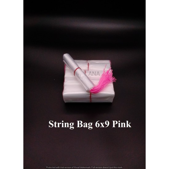 STRING BAG 6X9 PINK