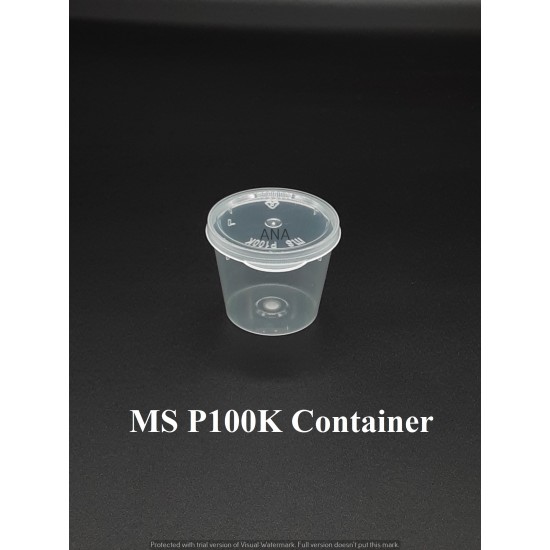 MS P100K - WITH HINGED LID