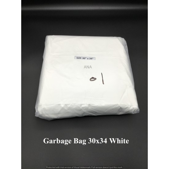 GARBAGE BAG 30X34 TRANS