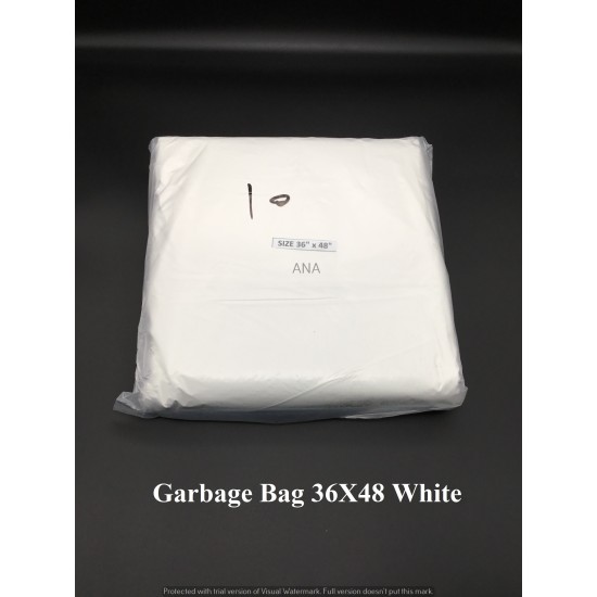 GARBAGE BAG 36X48 TRANS