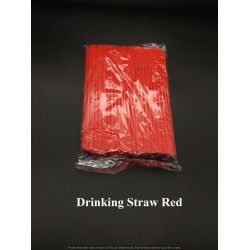 DRINKING STRAW RED