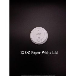 12 OZ PAPER LID WHITE