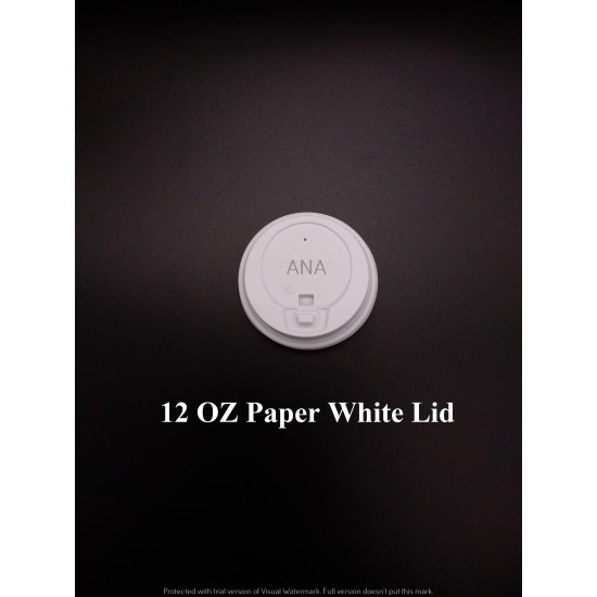 12 OZ PAPER LID WHITE