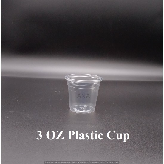 3 OZ PLASTIC CUP ONLY