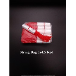 STRING BAG 3X4.5 RED