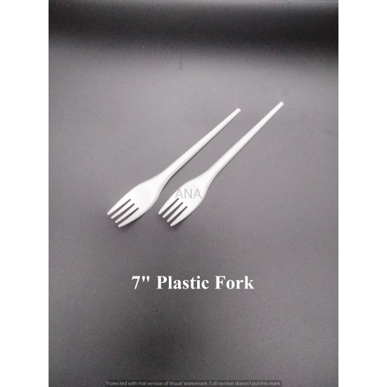 7 PLASTIC FORK