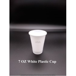 7 OZ PLASTIC CUP WHITE