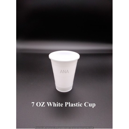 7 OZ PLASTIC CUP WHITE