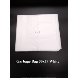 GARBAGE BAG 30X39 WHITE