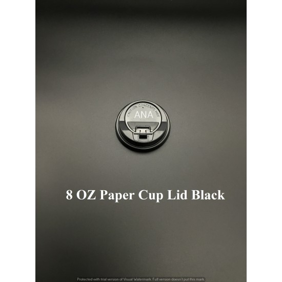 8 OZ PAPER LID BLACK