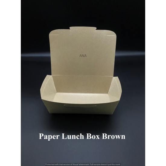 PAPER LUNCH BOX BROWN