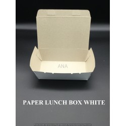 PAPER LUNCH BOX WHITE