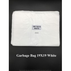 GARBAGE BAG 19X19 WHITE