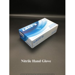 NITRILE HAND GLOVE P/F L