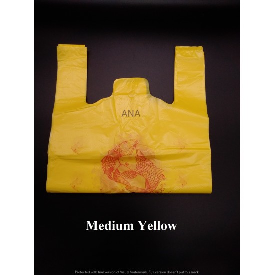 HD SINGLET BAG MEDIUM YELLOW FISH
