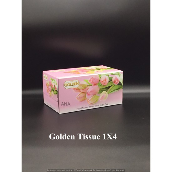 BOX TISSUE 1X4 GOLDEN
